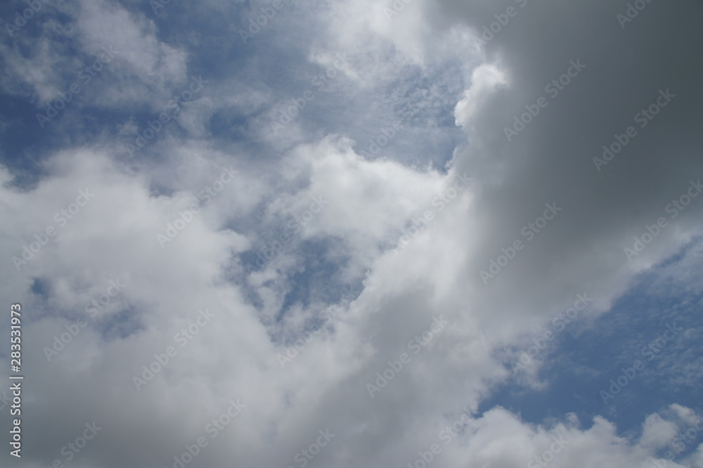 bright sky blue sky, white clouds bright sky blue sky, white clouds
