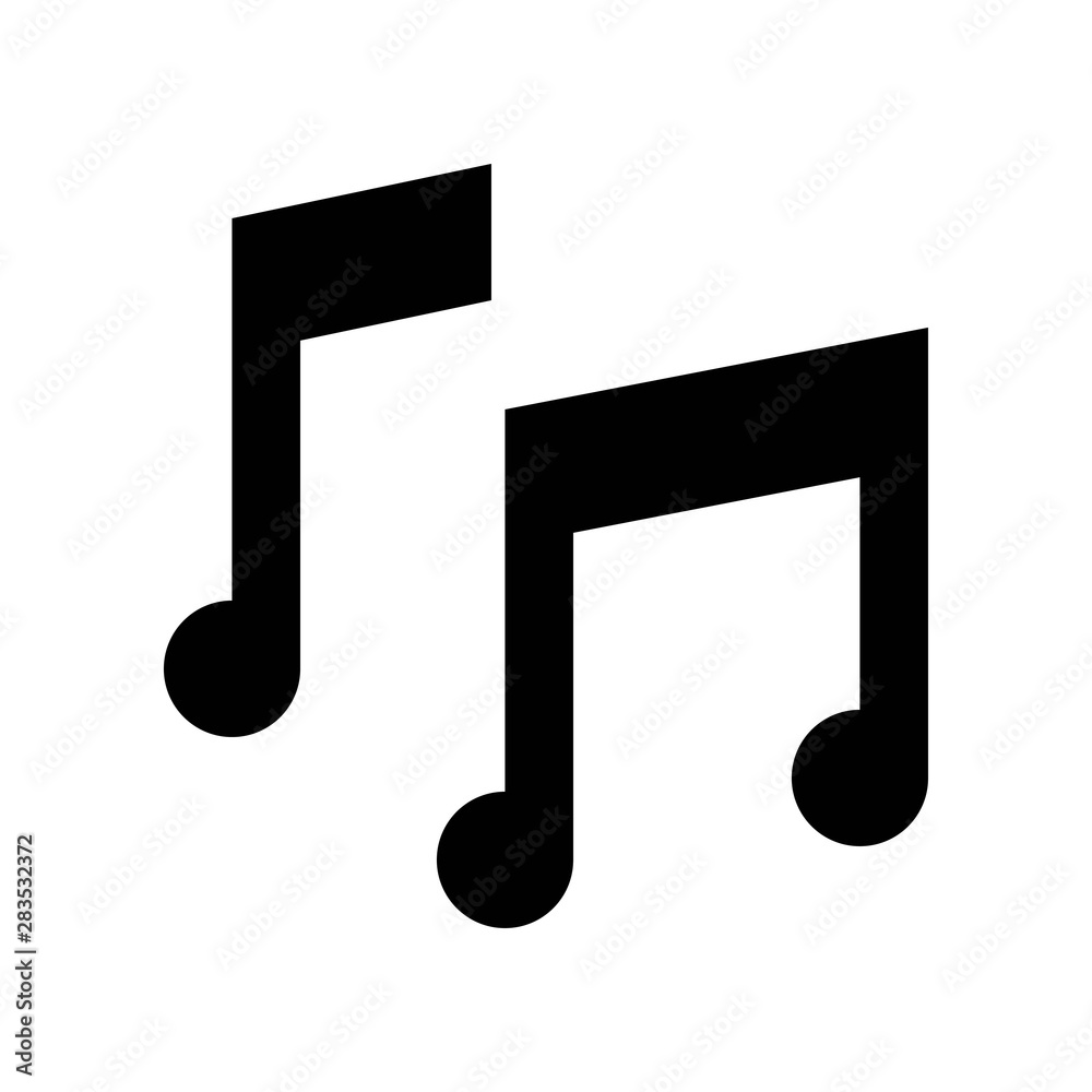 Musical note vector, Back to school solid style icon Musical note vector, Back to school solid style icon