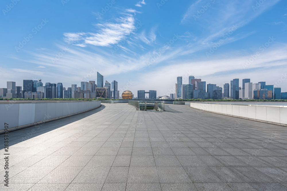 panoramic city skyline in hangzhou china panoramic city skyline in hangzhou china
