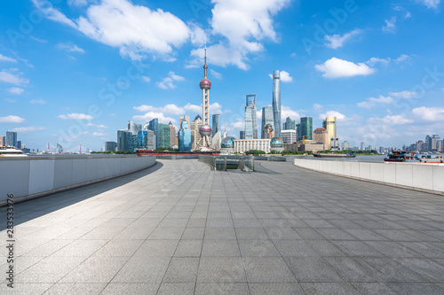 Photography panoramic city skyline in shanghai china