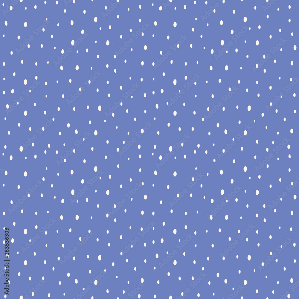 Blue seamless pattern with white dots Blue seamless pattern with white dots