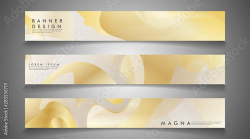 Vector banners with liquid wave background suitable for advertising and so on. technology design. eps 10