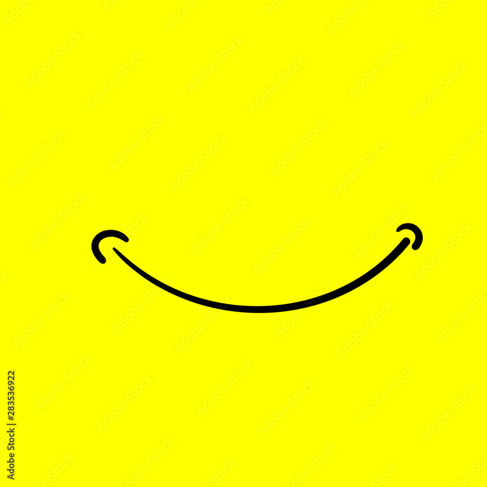 Smile icon vector doodle design symbol or logo hand drawn style Smile icon vector doodle design symbol or logo hand drawn style