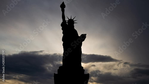 Statue of Liberty: Time Lapse at Sunsrise, Manhattan, New York, USA