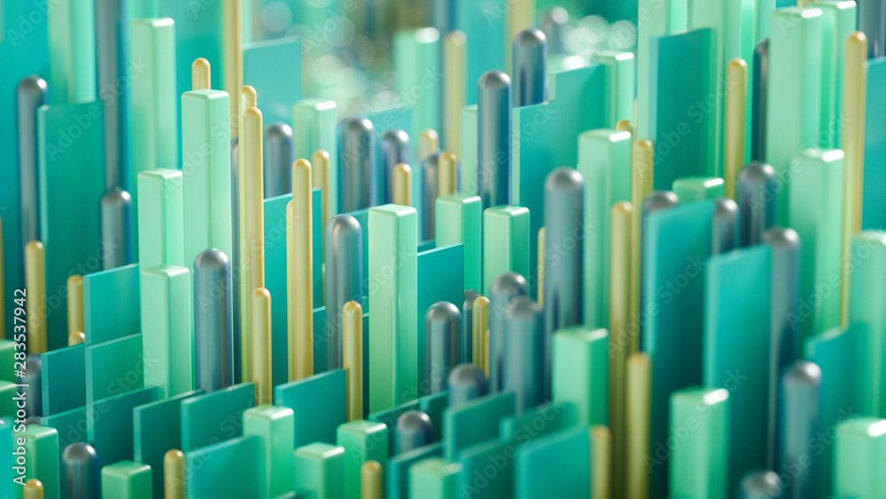 Techno high-tech background, geometry, cube, abstraction. 3d illustration, 3d rendering. Techno high-tech background, geometry, cube, abstraction. 3d illustration, 3d rendering.