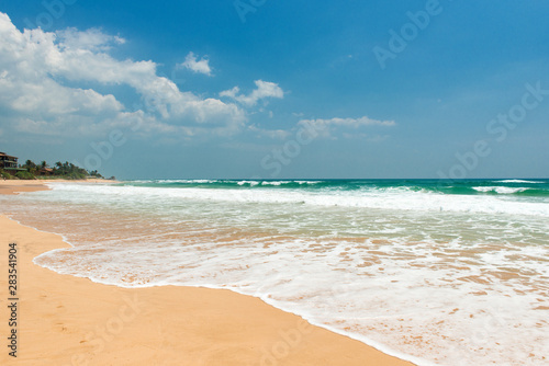 Indian Ocean coast on Sri Lanka