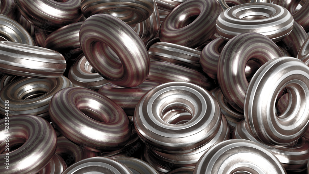 Metal background ring detail. 3d illustration, 3d rendering. Metal background ring detail. 3d illustration, 3d rendering.