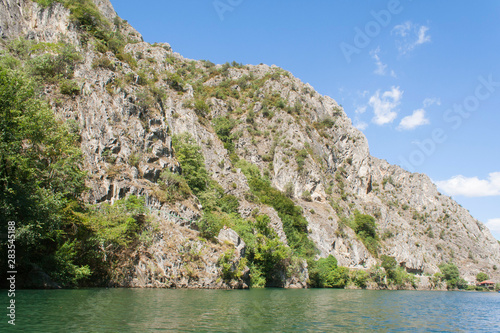 Panorama of the canyon Matka in Macedonia