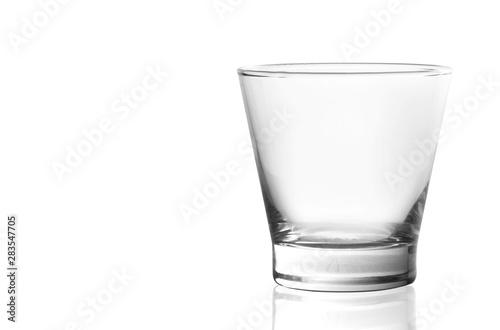   glass on a white background