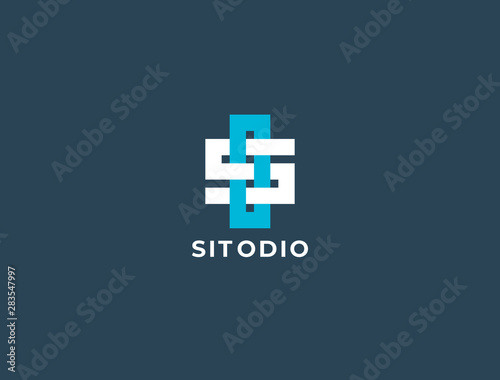 OS or SO. Monogram of Two letters S&O. Luxury, simple, minimal and elegant SO logo design. Vector illustration template.