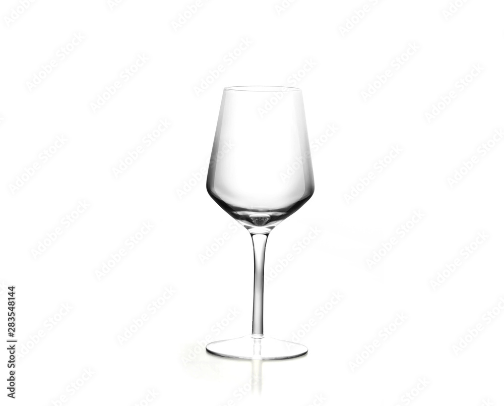 wine glass on a white background