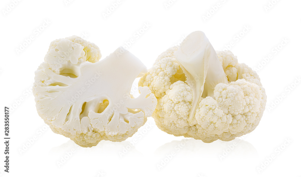 Cauliflower isolated on white background Cauliflower isolated on white background