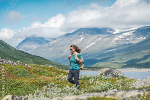 Best Norway hike. Besseggen Ridge. Yotunheimen national park © olezzo