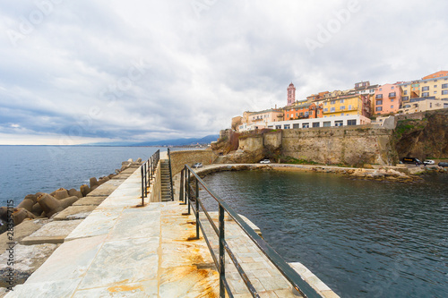 Pier of Bastia's marina photo