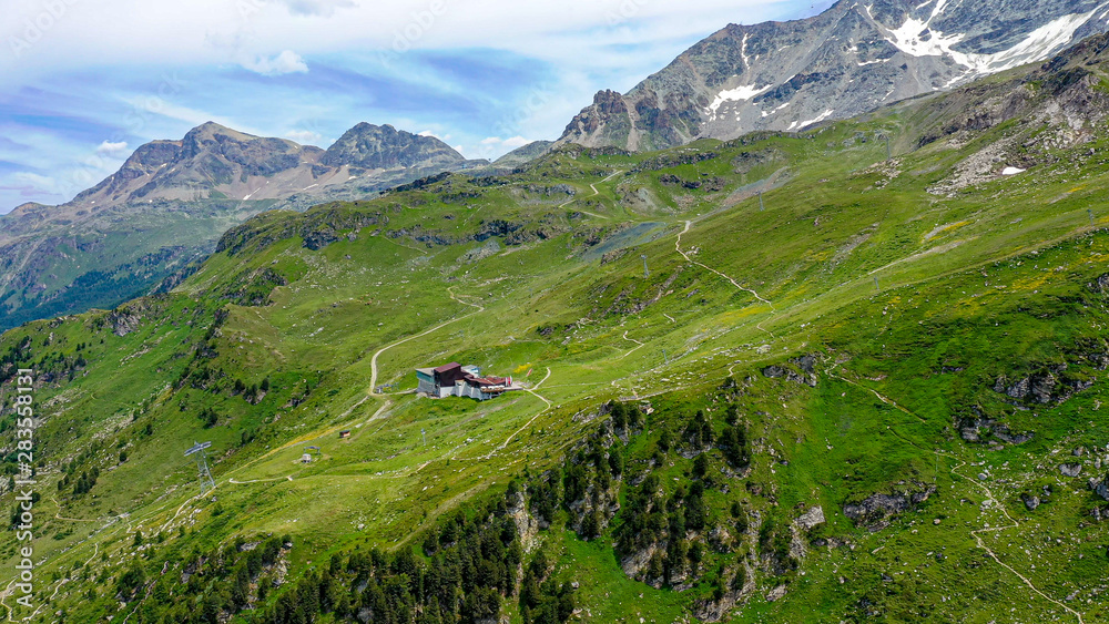 The beautiful mountains of Engadin Switzerland