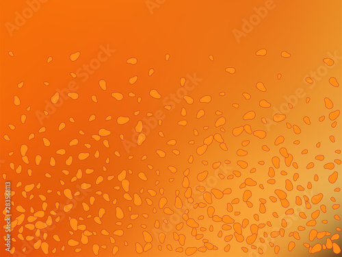 Orange background with spot elements. Vector.