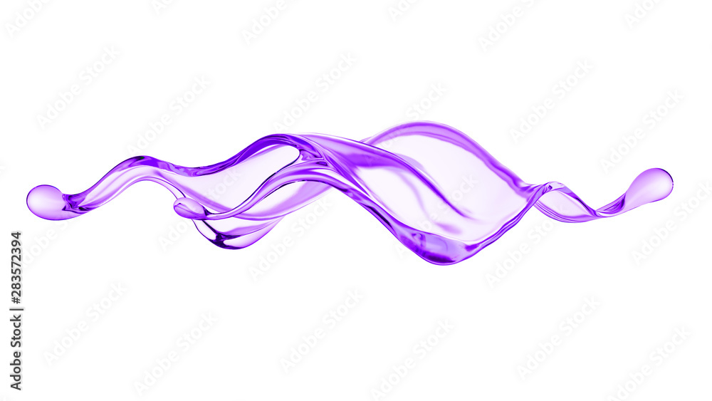 Splash of thick purple liquid. 3d illustration, 3d rendering. Splash of thick purple liquid. 3d illustration, 3d rendering.