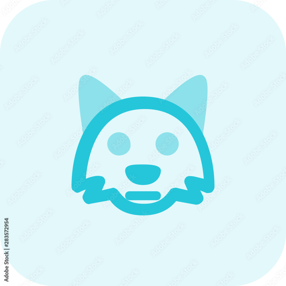 Neutral fox face emoji with flat mouth expression Neutral fox face emoji with flat mouth expression
