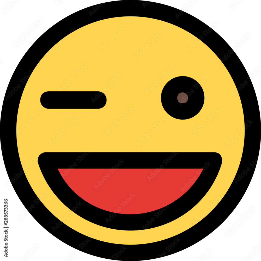 grinning with wink pictorial representation emoji face grinning with wink pictorial representation emoji face