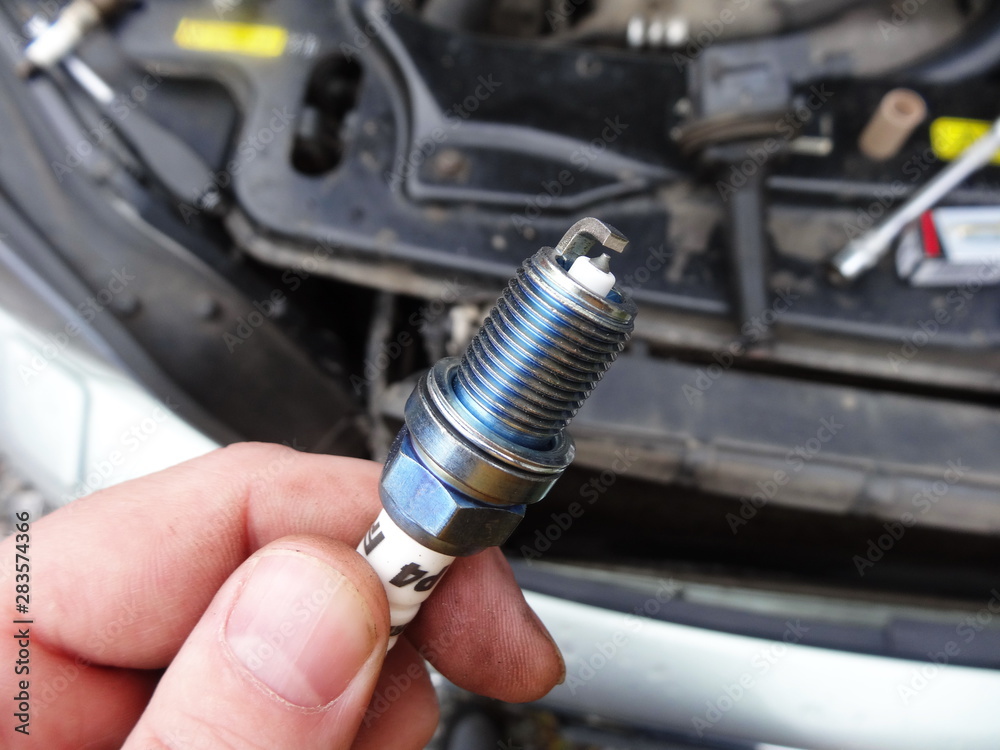 replacing spark plugs on a car