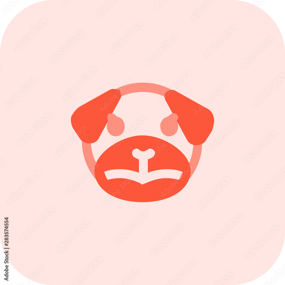 upset pug dog emoji with angry face and raised eyebrows upset pug dog emoji with angry face and raised eyebrows