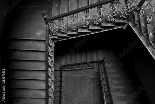 Beautiful old antique stairs. Wroclaw,Poland.