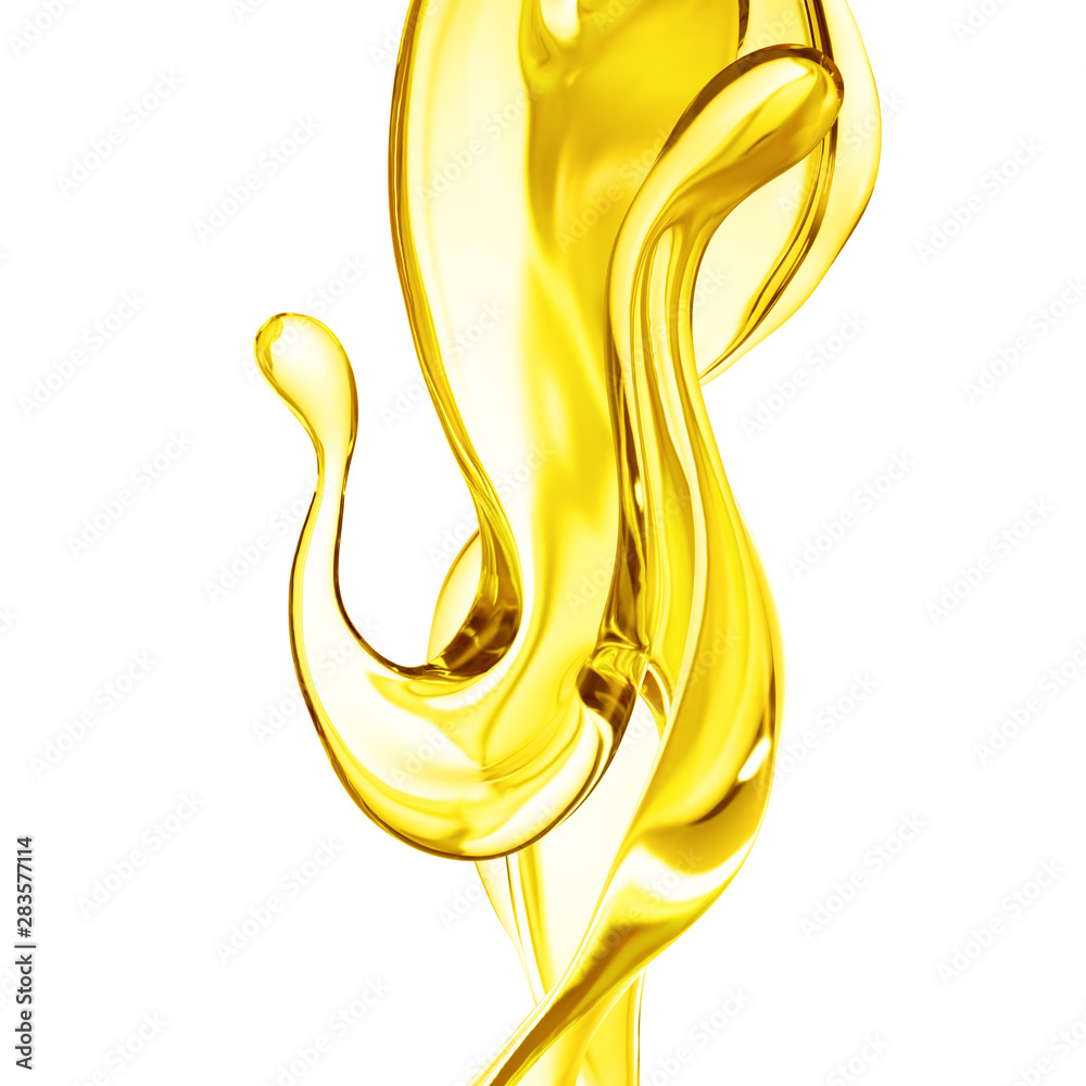 Splash oil 3d illustration, 3d rendering. Splash oil 3d illustration, 3d rendering.