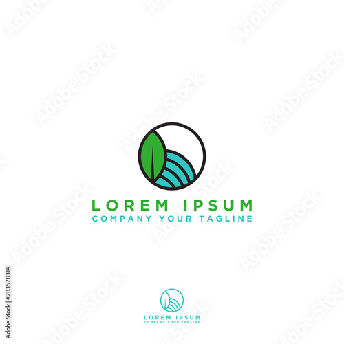   Simple leaf logos are linear style vector designs. - Vector