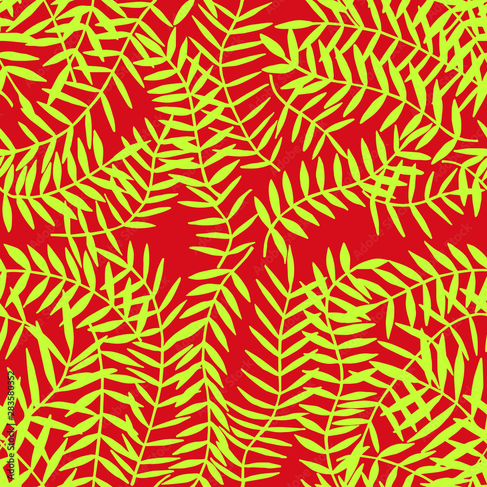 tropical leaves seamless pattern. eps10 vector illustration. hand drawing tropical leaves seamless pattern. eps10 vector illustration. hand drawing