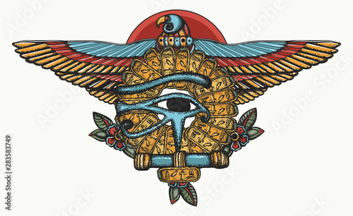 Premium Vector  The eye of horus and the ankhvector illustrations