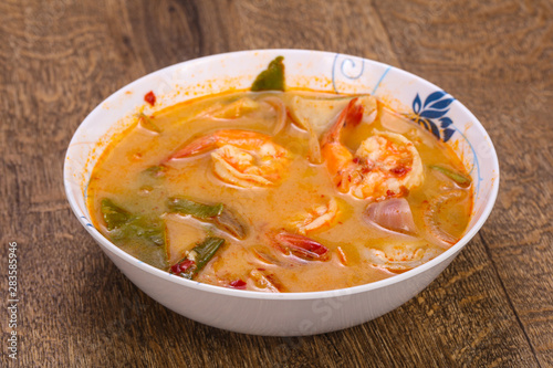 Famous Thai Tom Yam soup