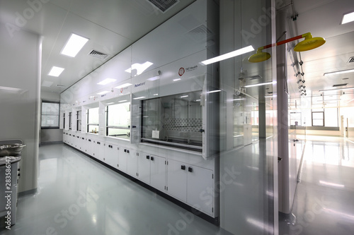 Drug manufacturing laboratory equipment.