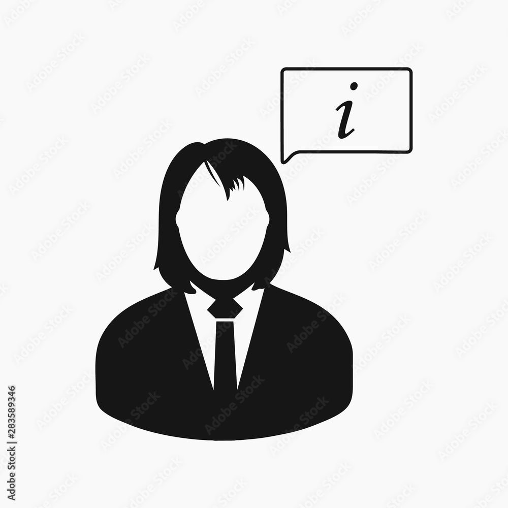 User information icon. Flat style vector EPS. User information icon. Flat style vector EPS.
