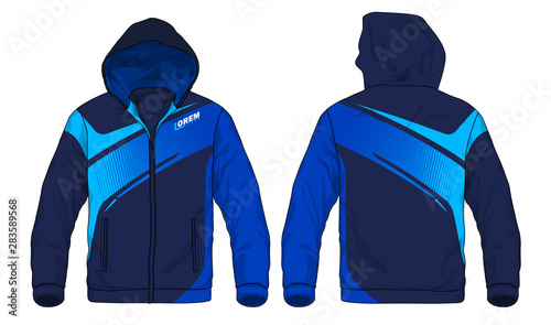 Vector illustration of sport hoodie jacket stock illustration photo