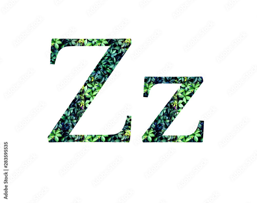 font from leaves, abc font from leaves, abc