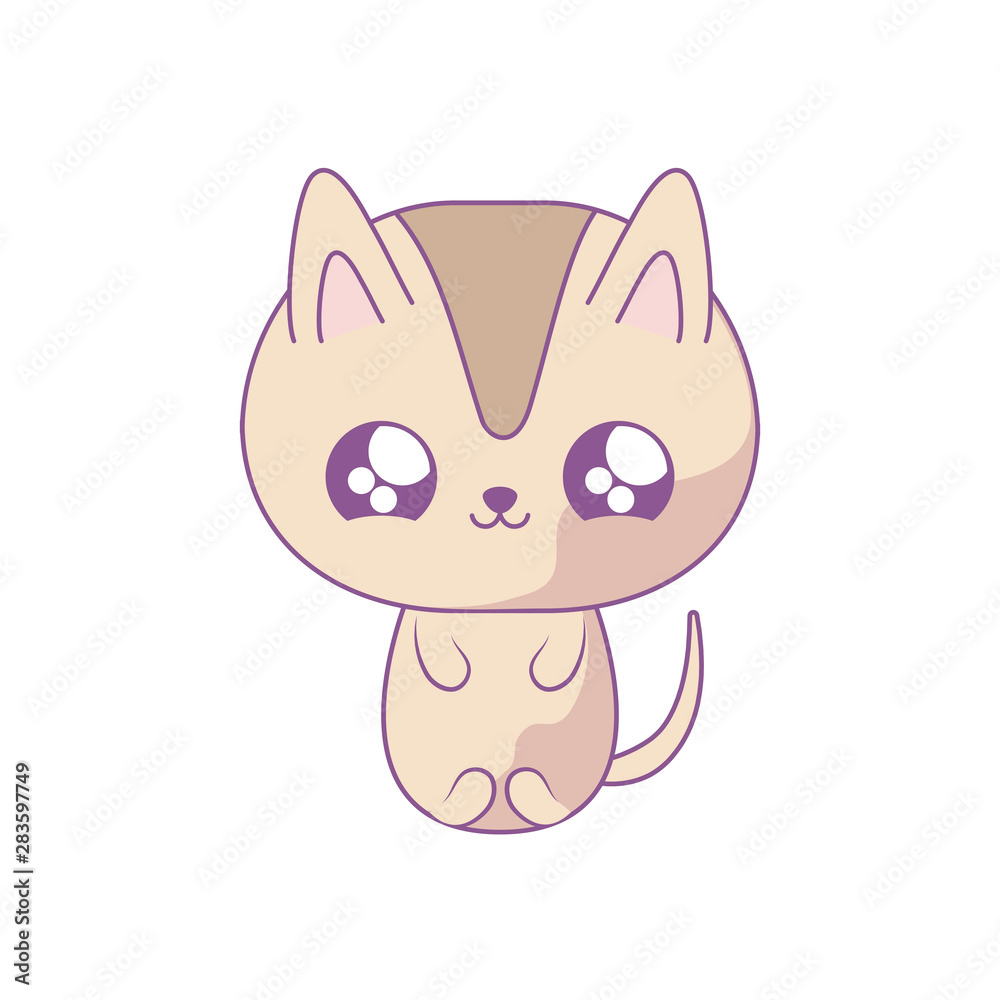 cute cat baby animal kawaii style cute cat baby animal kawaii style