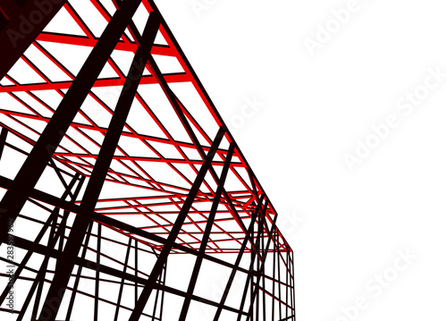 structure building construction. Industrial background