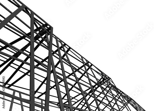 structure building construction. Industrial background