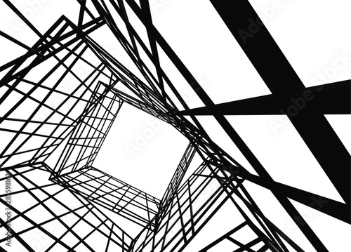 structure building construction. Industrial background