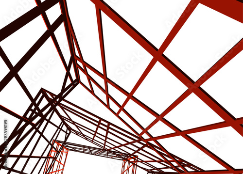 structure building construction. Industrial background