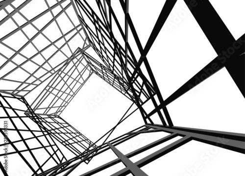 structure building construction. Industrial background