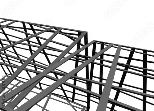 structure building construction. Industrial background