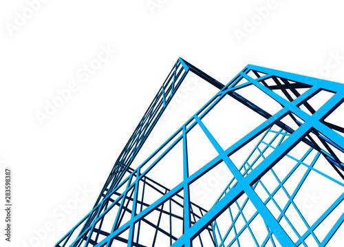 structure building construction. Industrial background