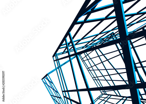 structure building construction. Industrial background