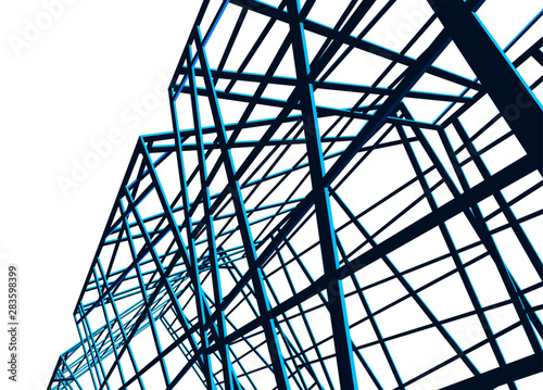 structure building construction. Industrial background