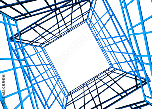 structure building construction. Industrial background