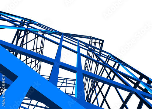 structure building construction. Industrial background