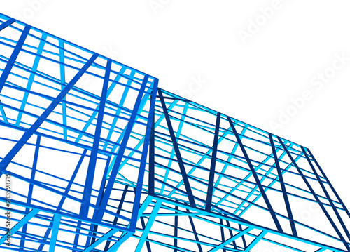 structure building construction. Industrial background
