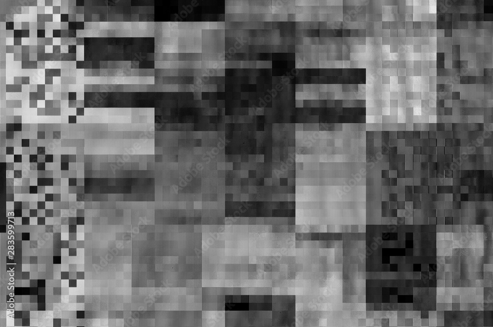 Pixel pattern of a digital glitch / Abstract black and white pixel pattern background of a digital glitch. Pixel pattern of a digital glitch / Abstract black and white pixel pattern background of a digital glitch.