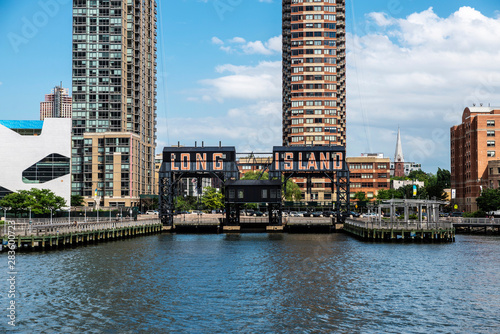 Skyline of skyscrapers in New York City, USA